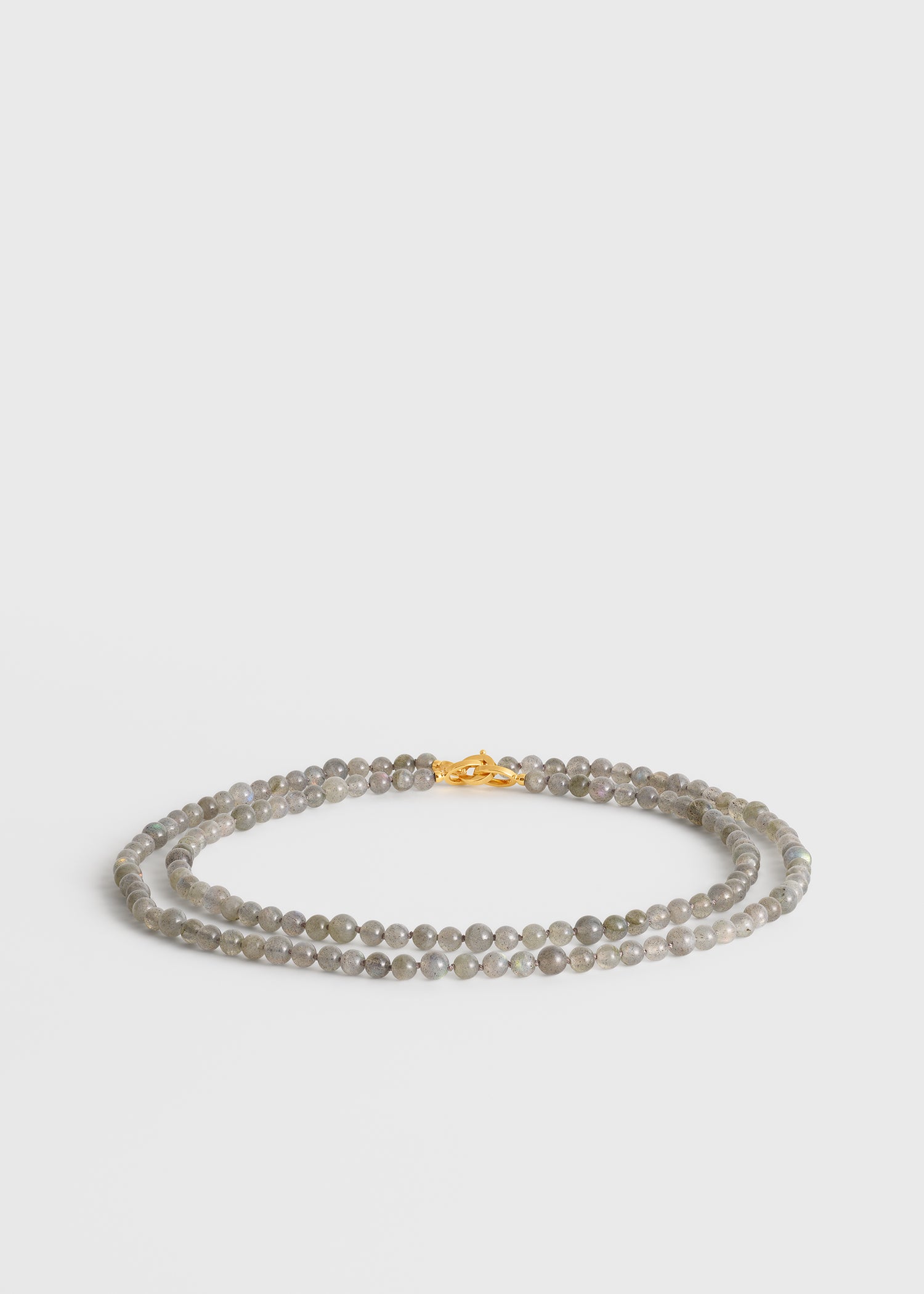 Infinity bead necklace glacier