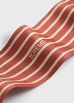 Striped sunglasses scarf red/ecru