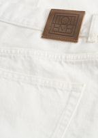 Denim board shorts white