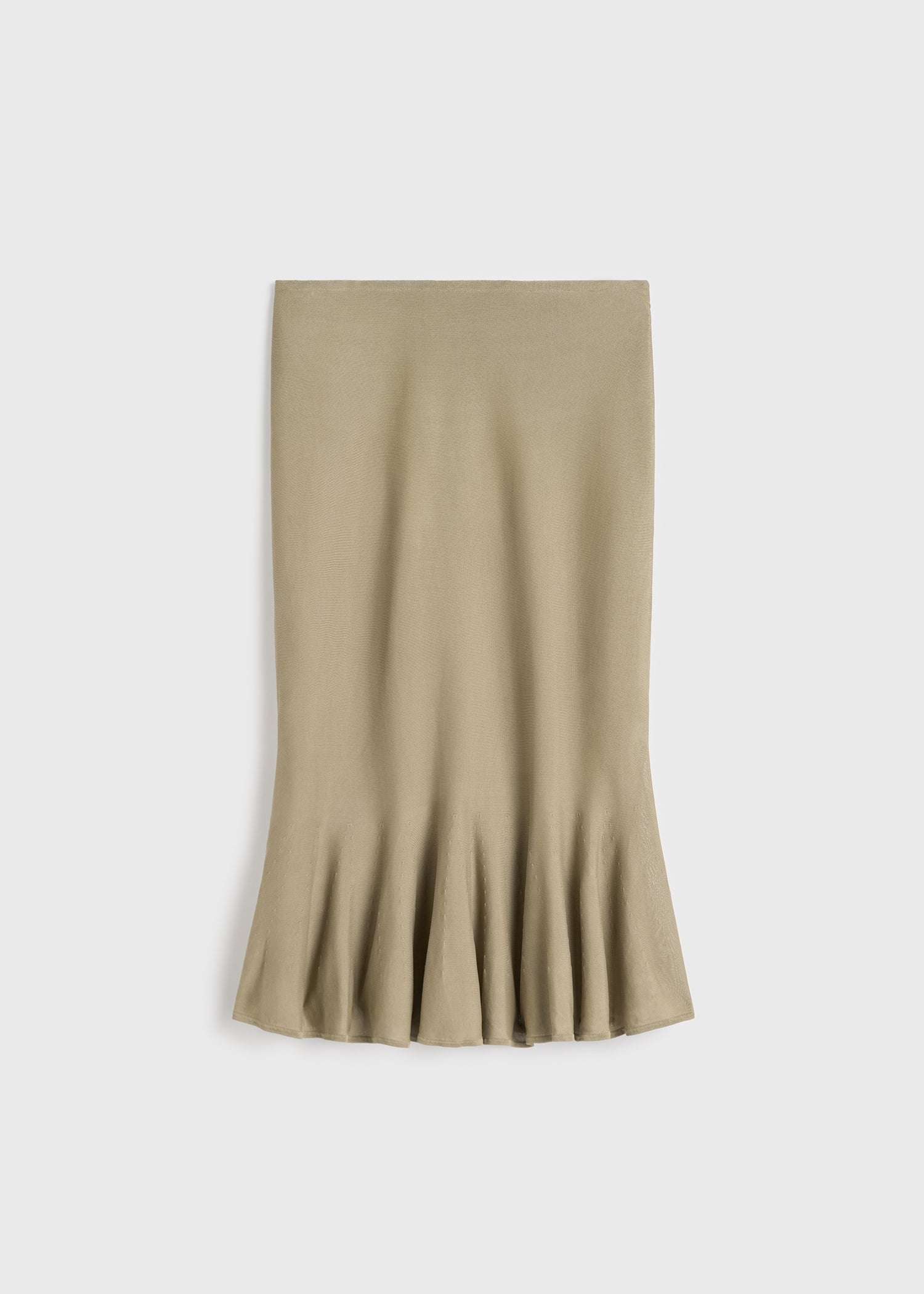 Fluted knit skirt desert