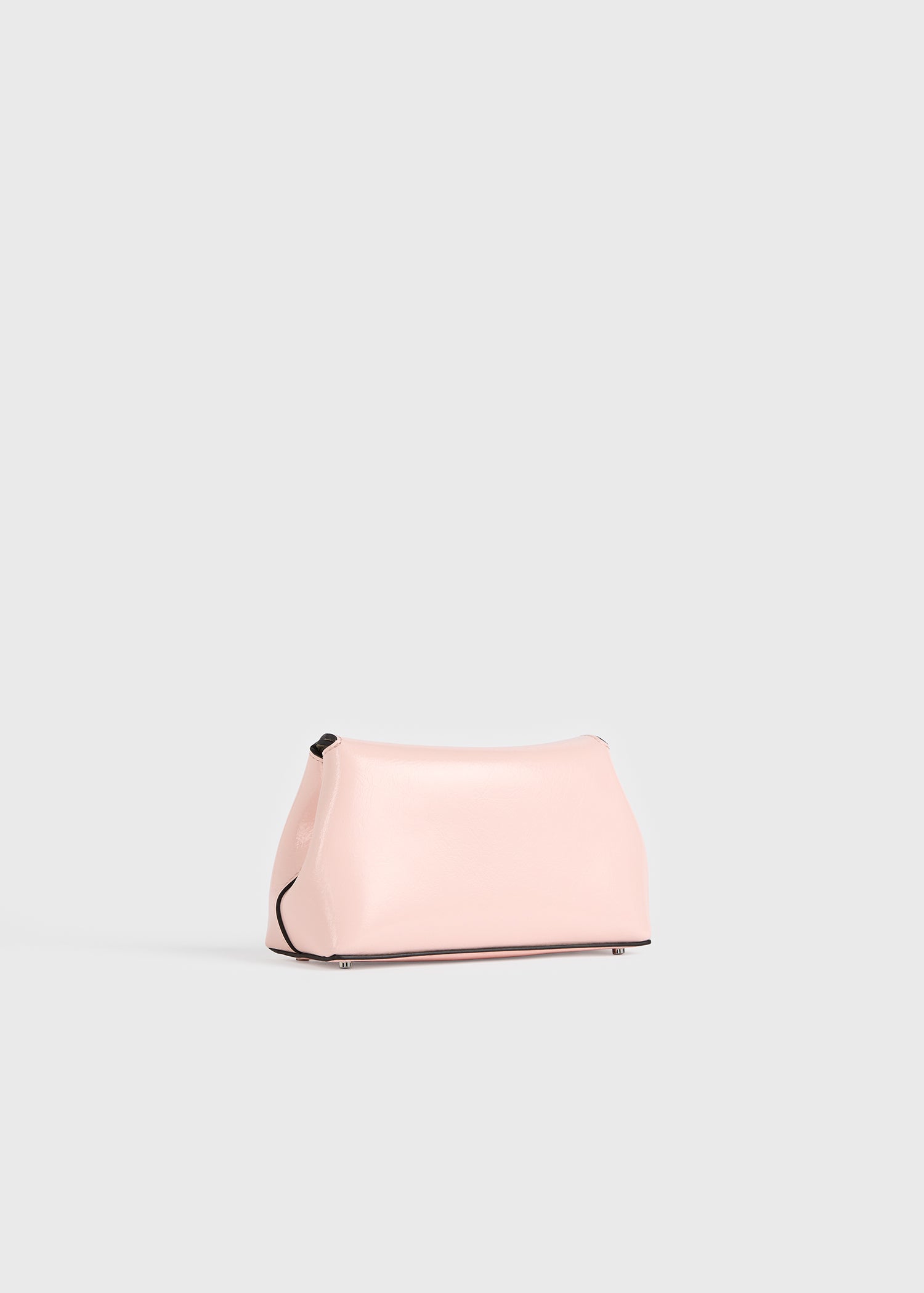 Mini T-lock naplack clutch flamingo – TOTEME