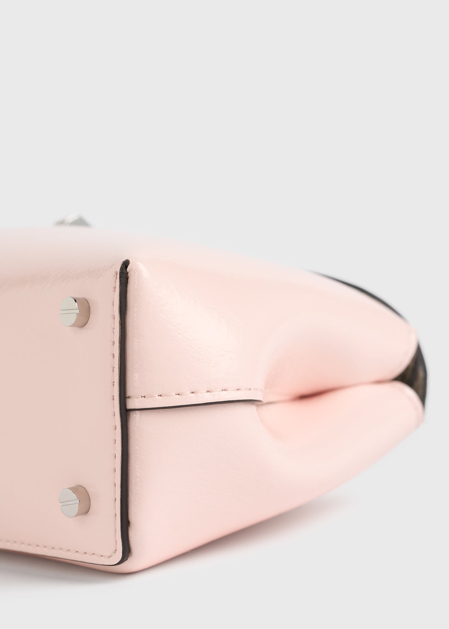 Mini T-lock naplack clutch flamingo
