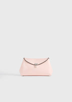 Mini T-lock naplack clutch flamingo