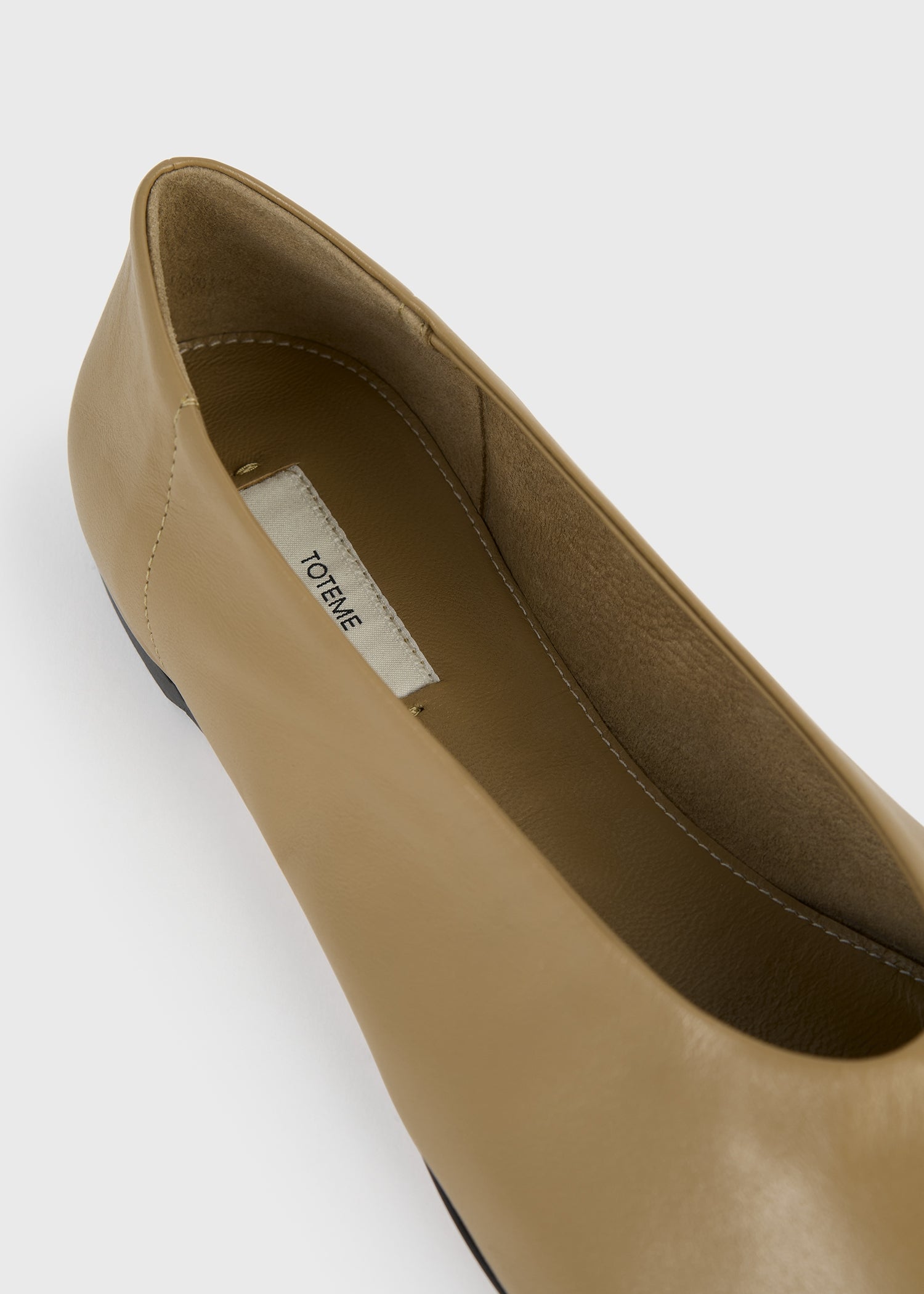 Slip nappa ballerinas desert