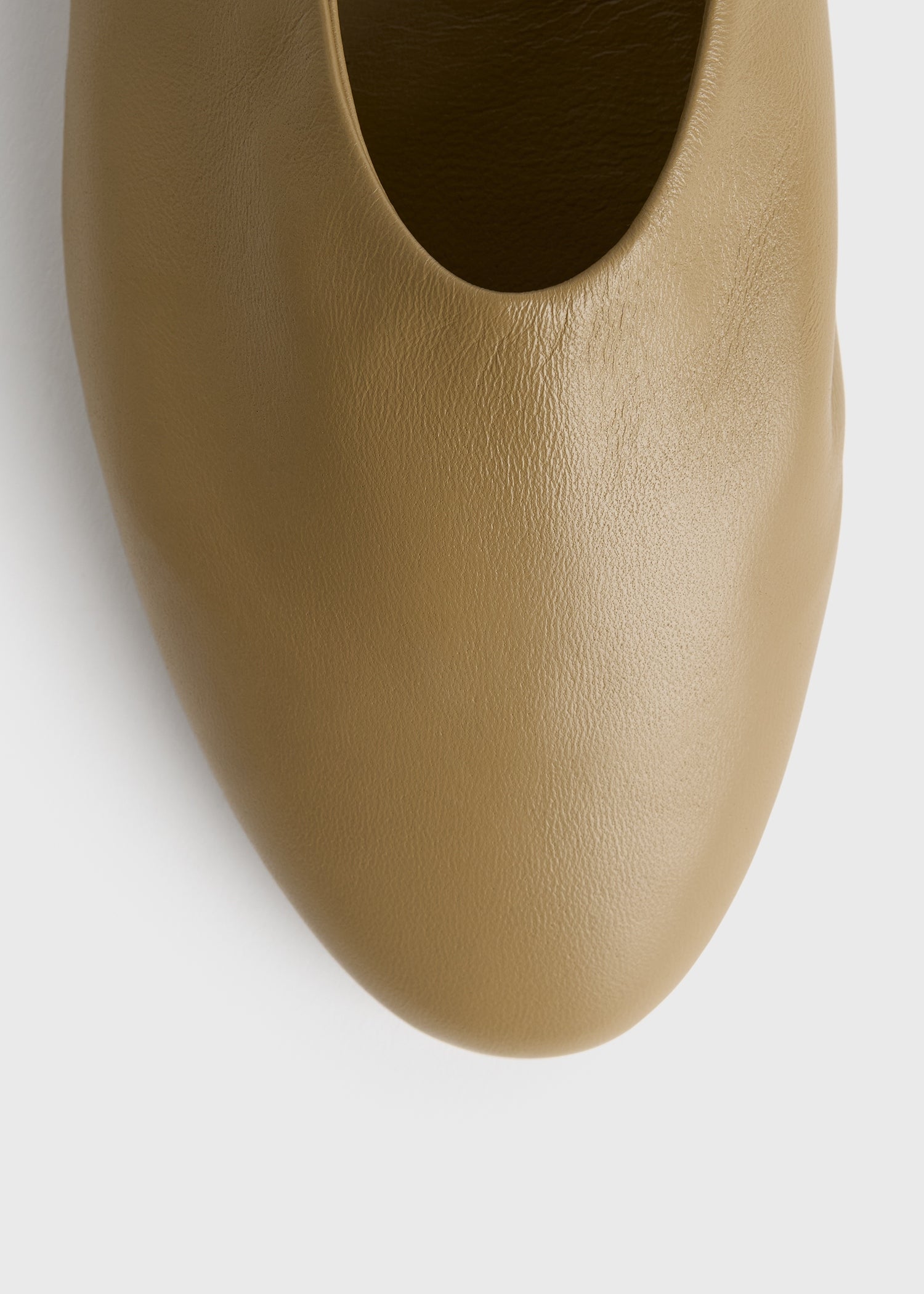 Slip nappa ballerinas desert