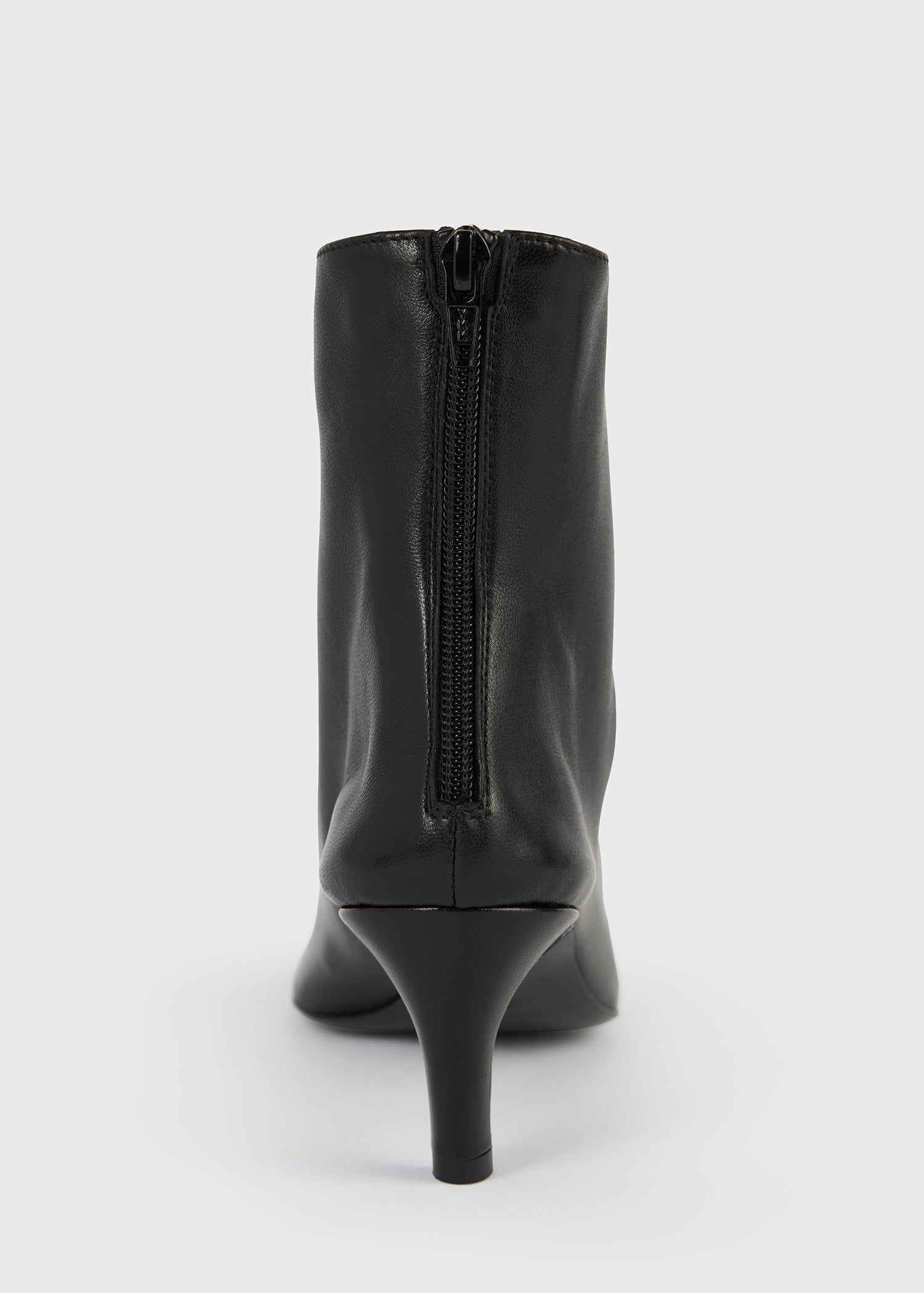 Soft nappa ankle boots black