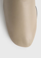 Soft nappa ankle boots chai