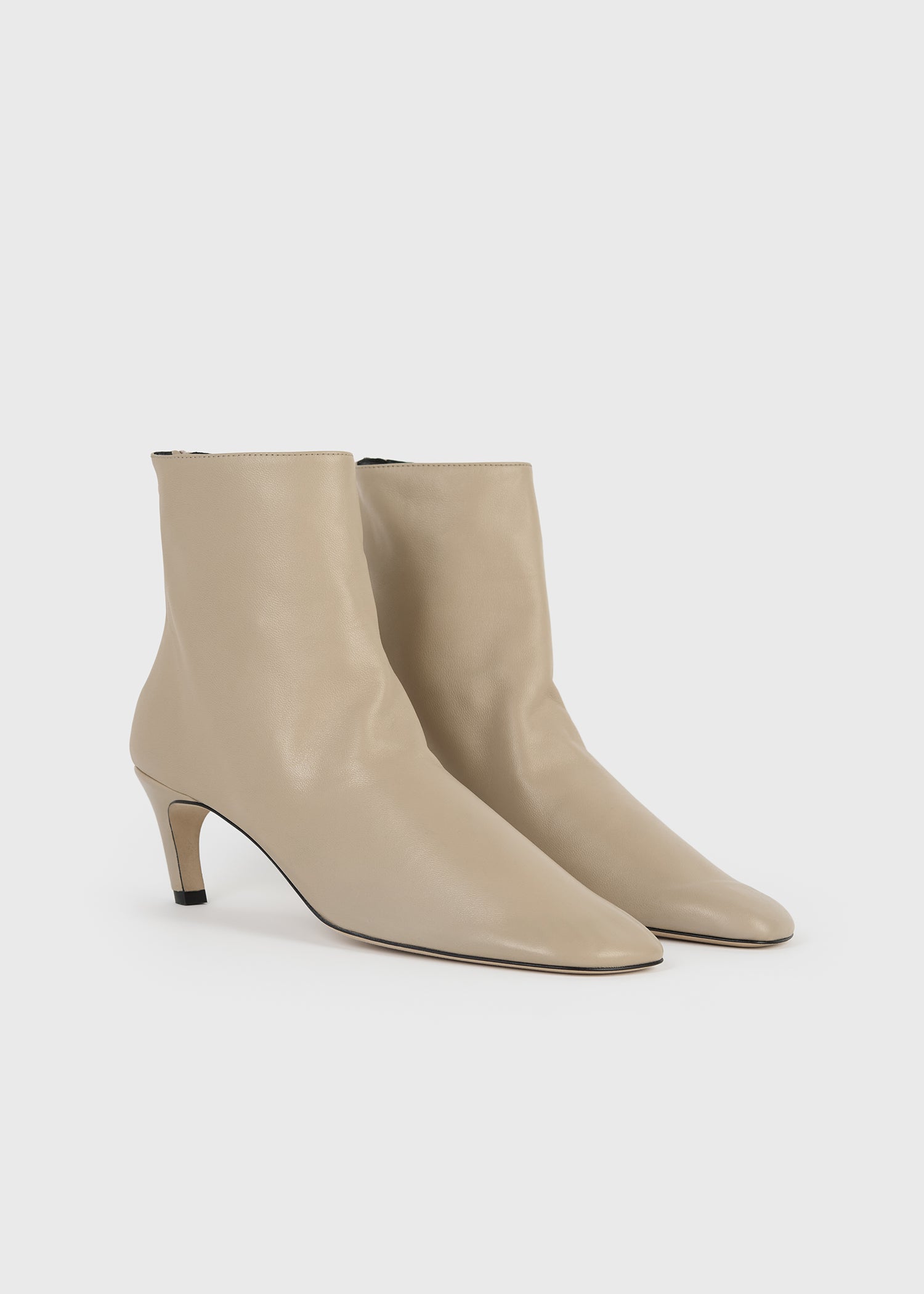 Soft nappa ankle boots chai