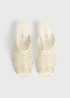 Summer woven mules macadamia