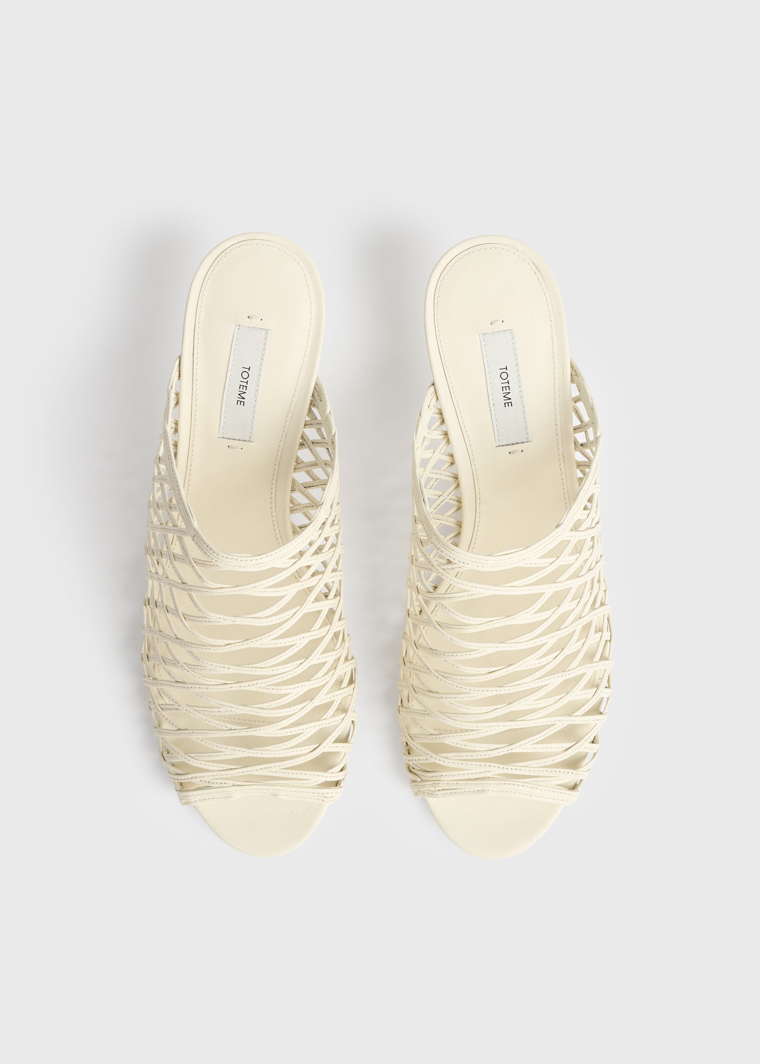 Summer woven mules macadamia