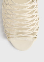 Summer woven mules macadamia