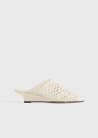 Summer woven mules macadamia