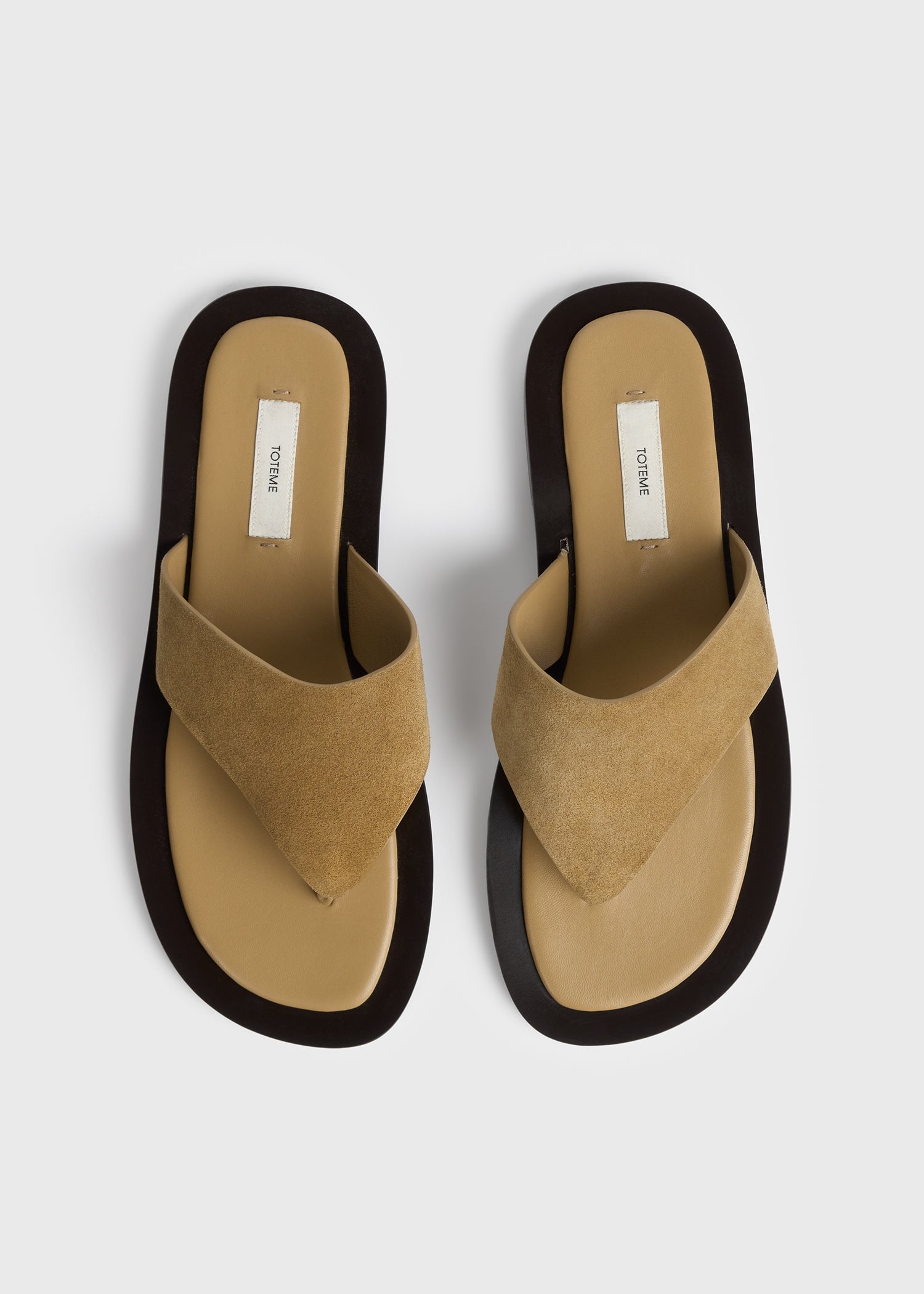 T-bar suede sandals desert