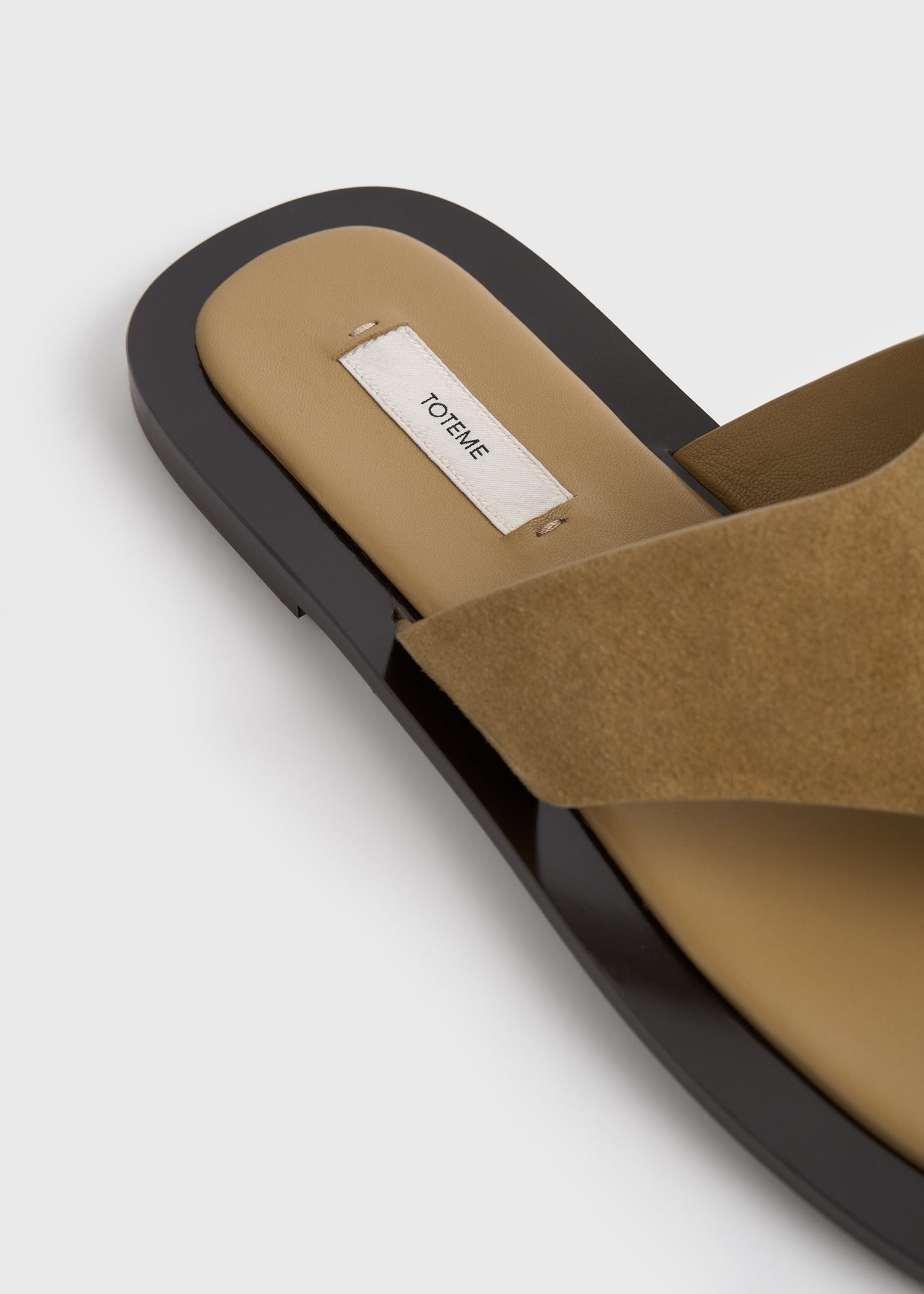 T-bar suede sandals desert
