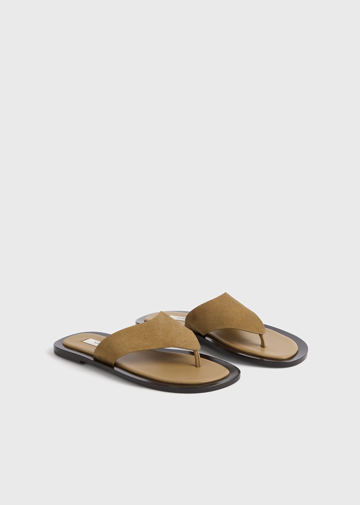 T-bar suede sandals desert