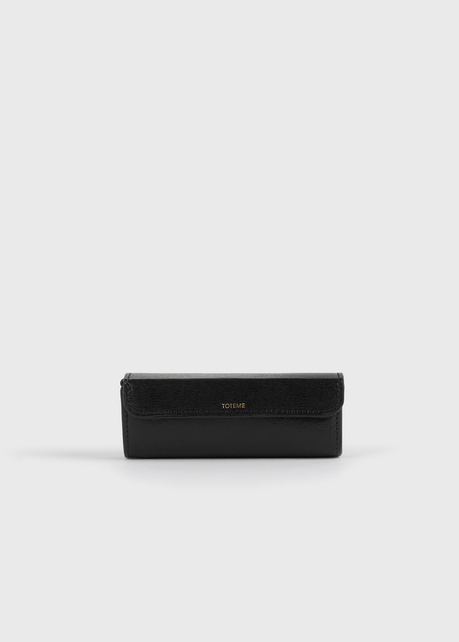 Leather lipstick case black