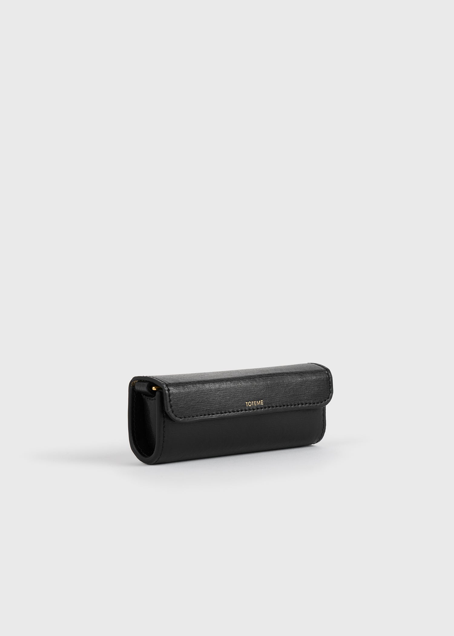 Leather lipstick case black