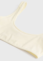 U-neck bikini top ecru