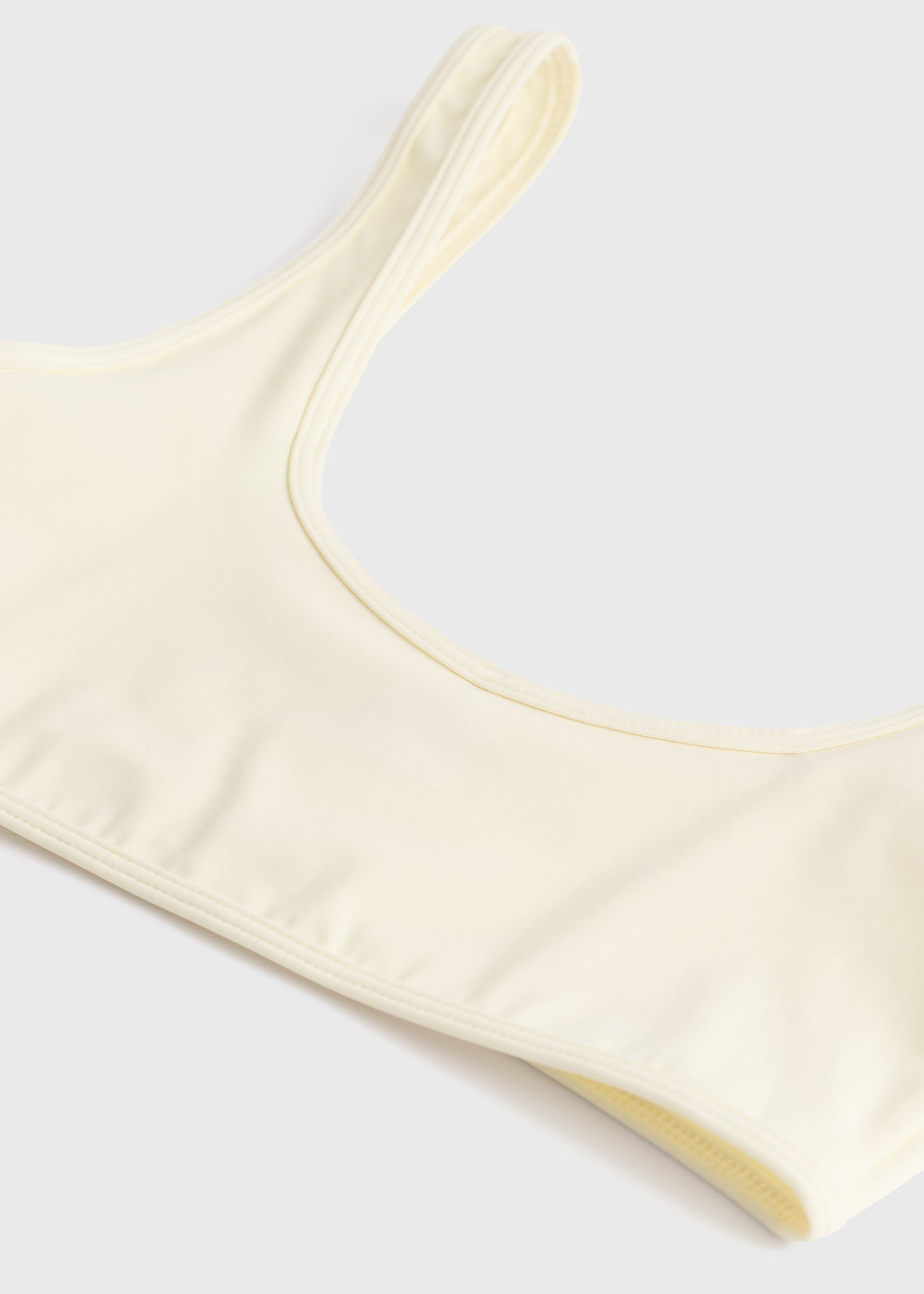 U-neck bikini top ecru