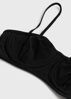 Balconette bikini top black