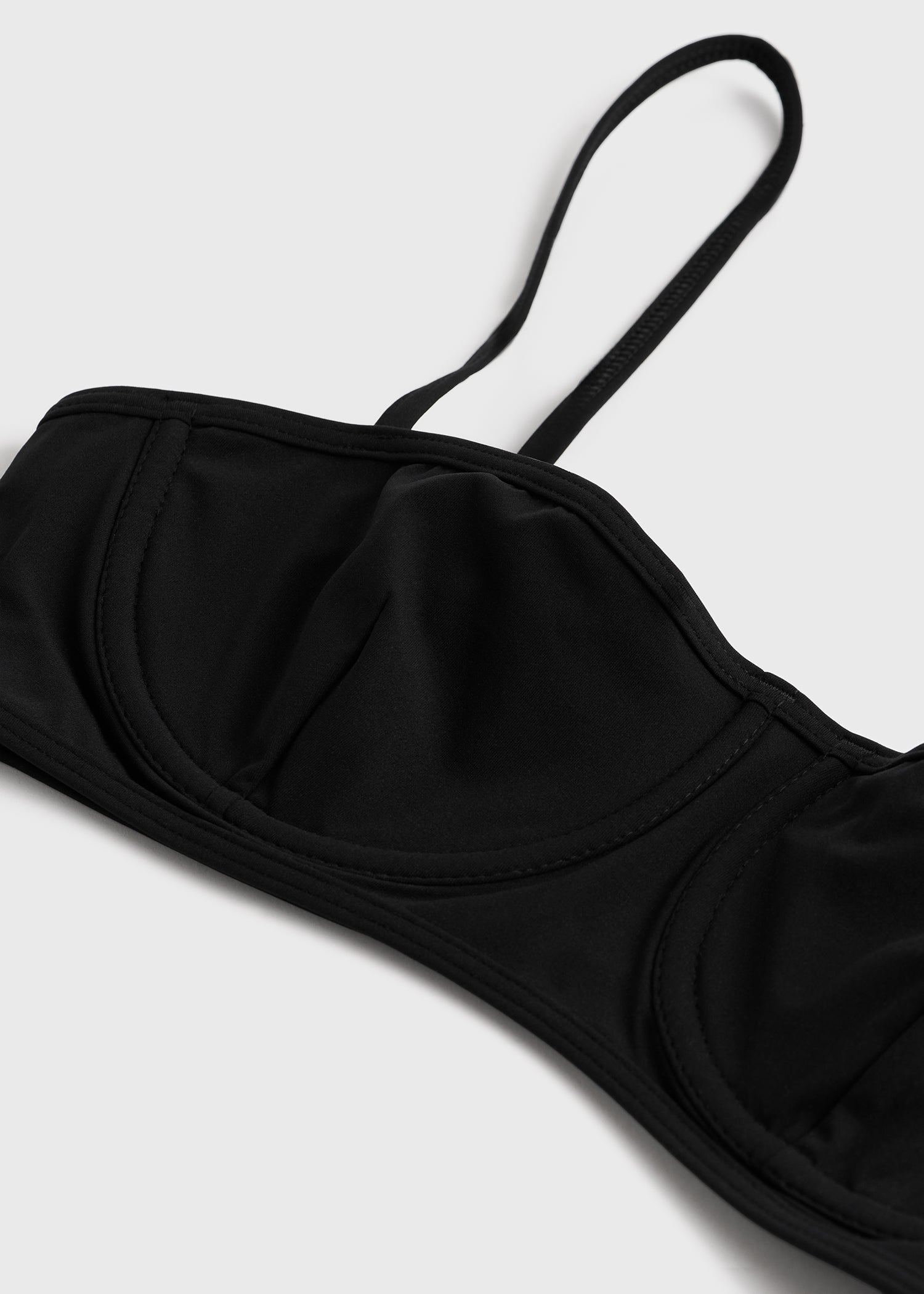 Balconette bikini top black
