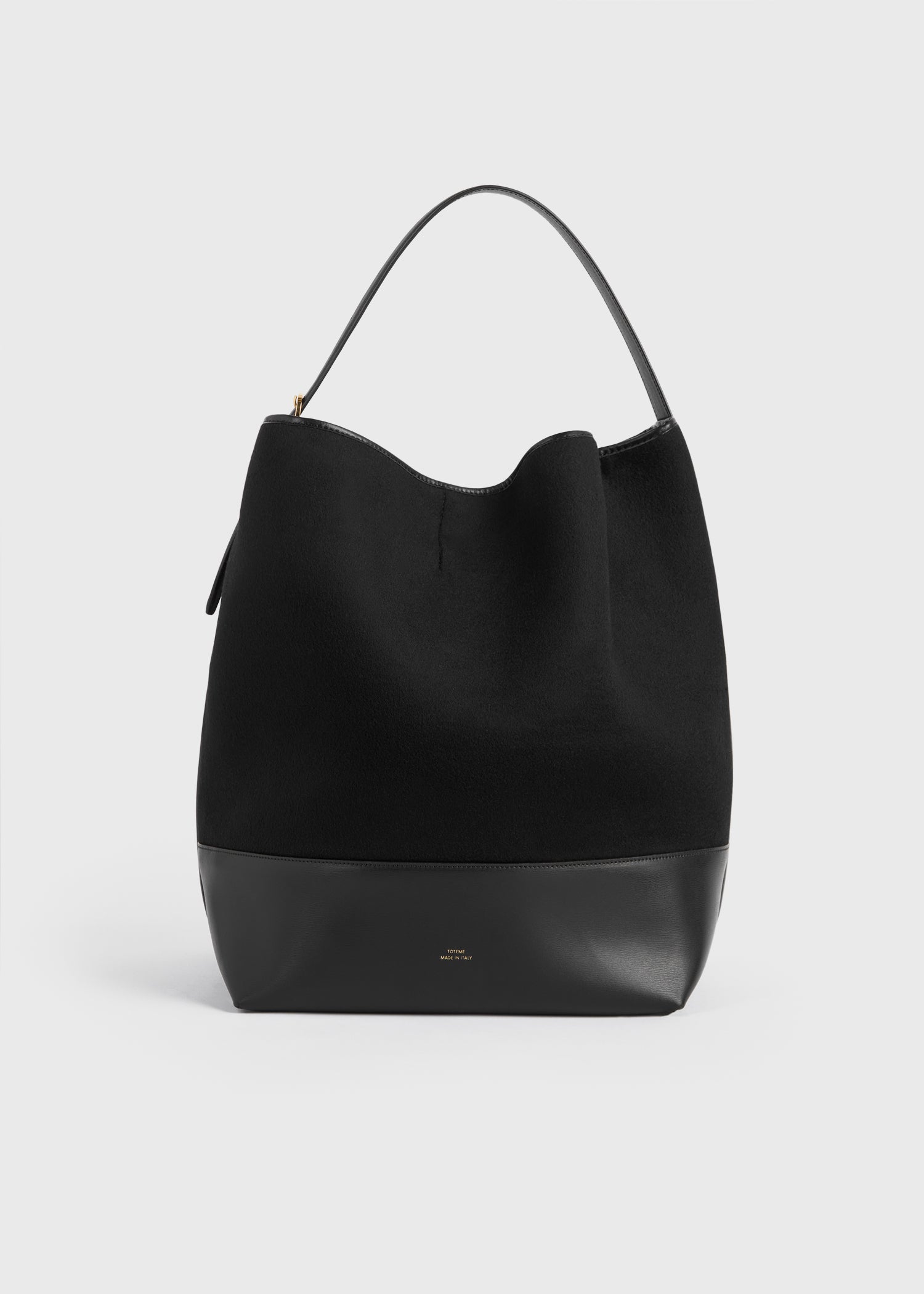 Belted doublé tote black from Toteme - $714
