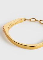 Diamond chain ring 18kt gold