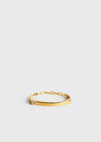Diamond chain ring 18kt gold