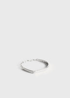 Diamond chain ring 18kt white gold