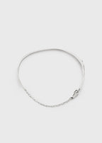 Diamond chain bracelet 18kt white gold