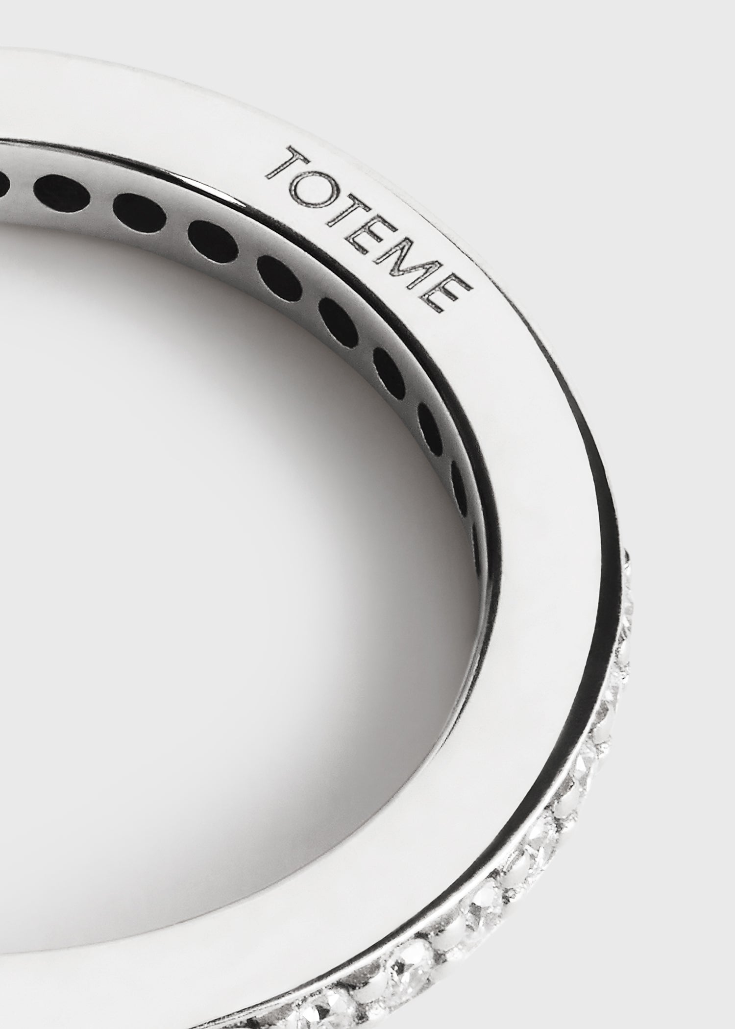 Eternity diamond midi ring 18kt white gold
