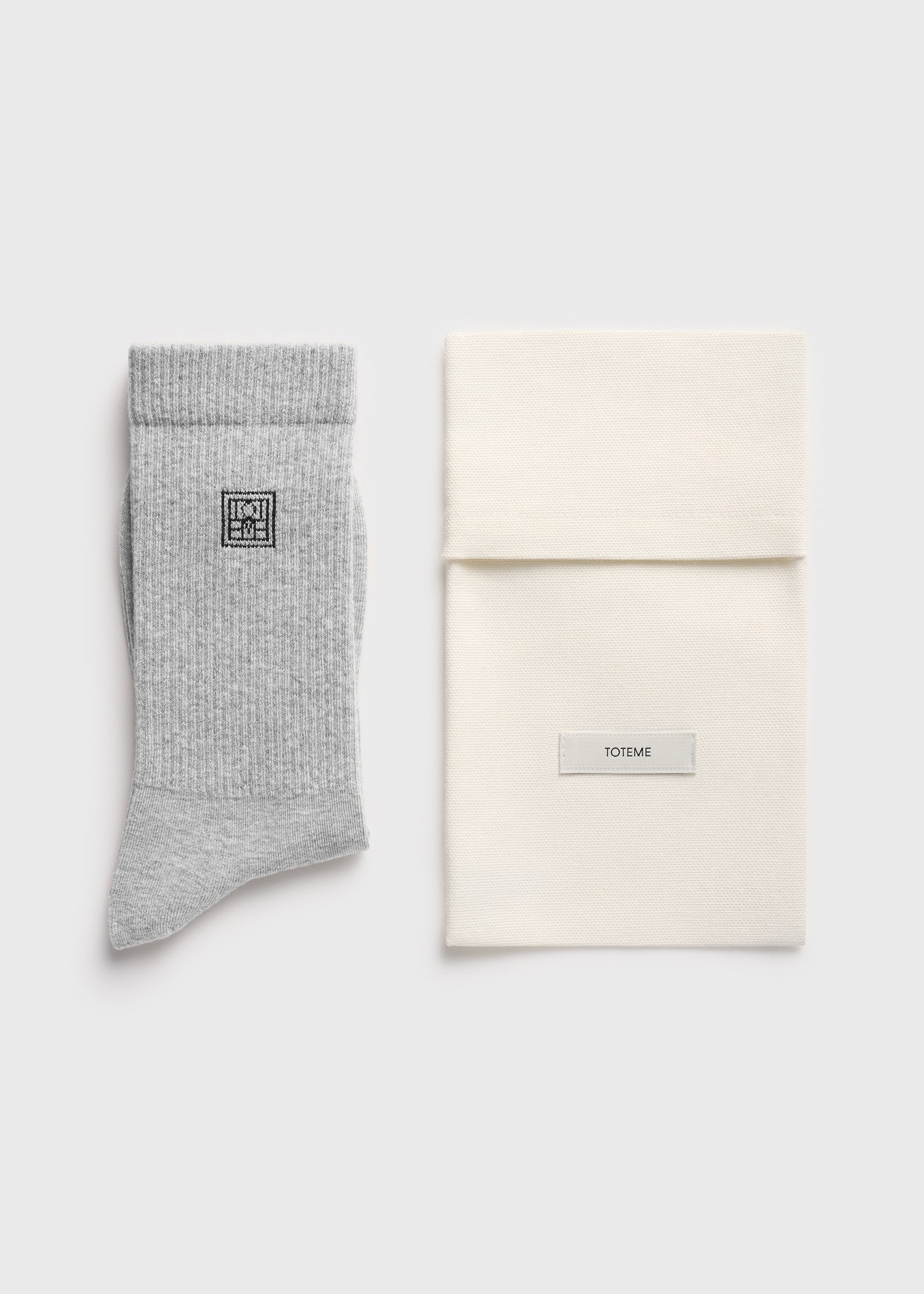 Monogram socks light grey