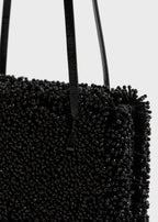 Cocktail bead-embroidered bag black