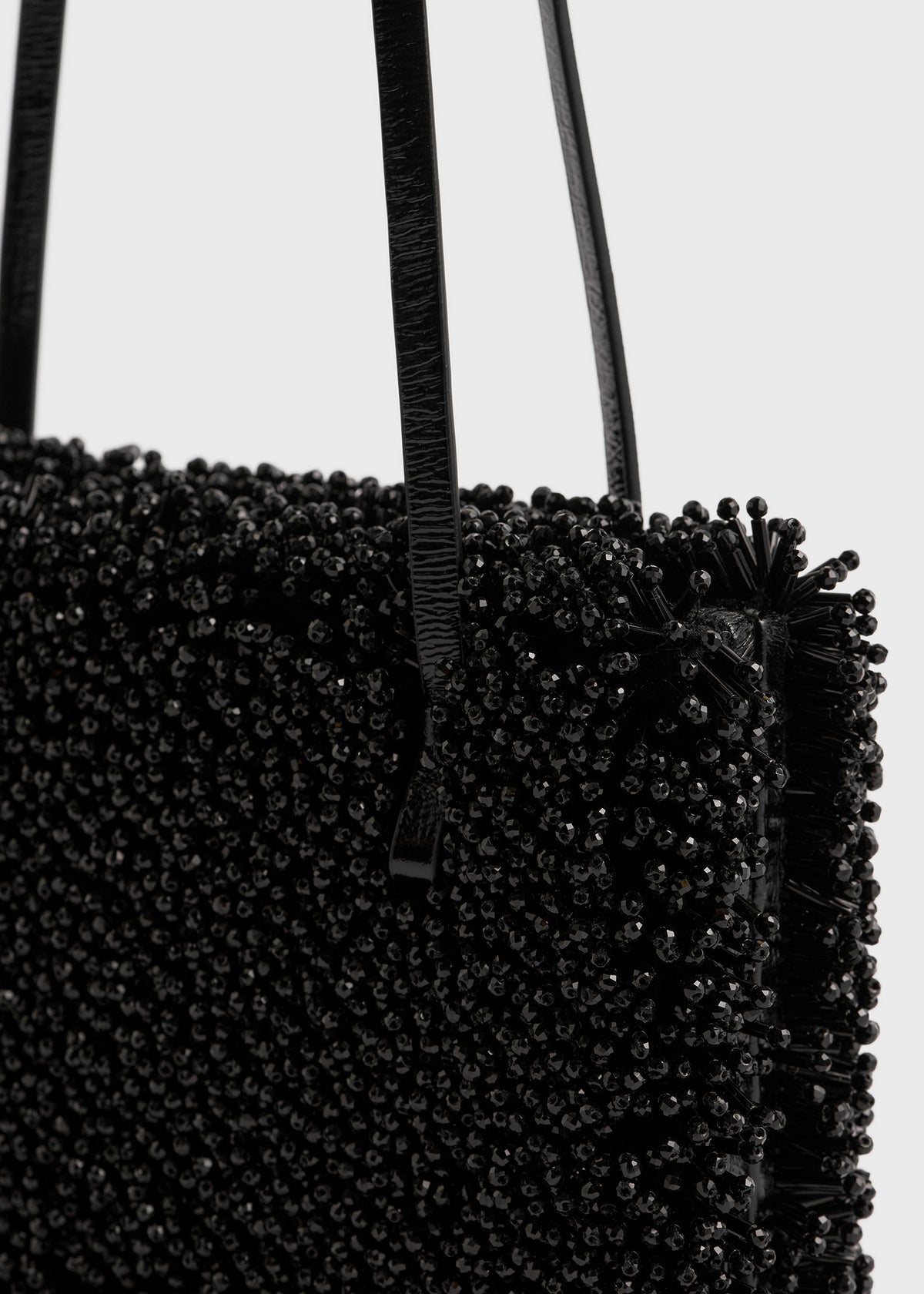 Cocktail bead-embroidered bag black