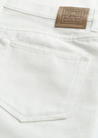 Classic slim denim full length white