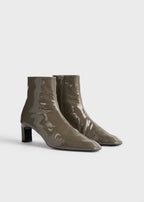 Bar mid-heel naplack boots ash