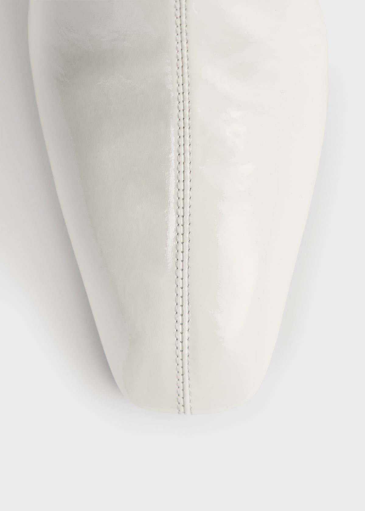 Bar mid-heel naplack boots off-white