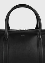 Leather weekender black