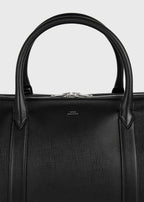 Leather weekender black