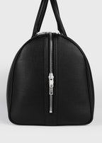 Leather weekender black