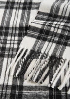 Check scarf white/black