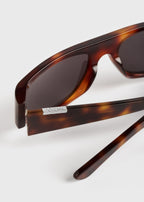 Shield sunglasses dark havana