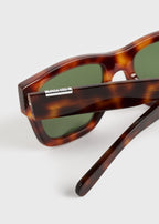 Square sunglasses dark havana