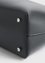 T-lock leather clutch shark
