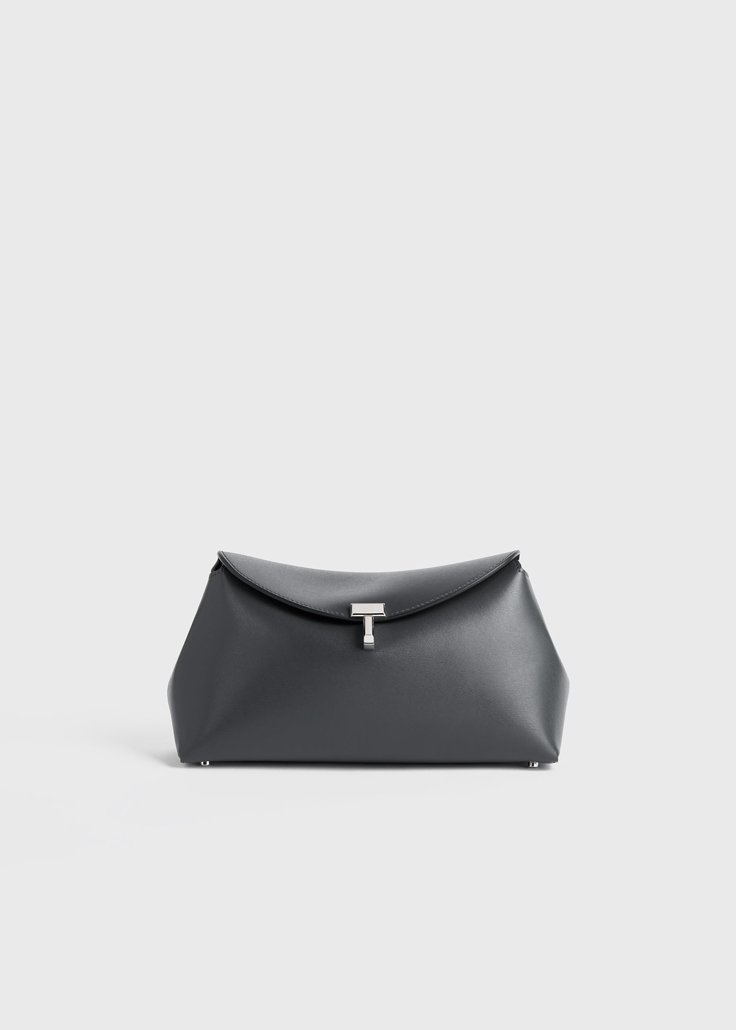 T-lock leather clutch shark