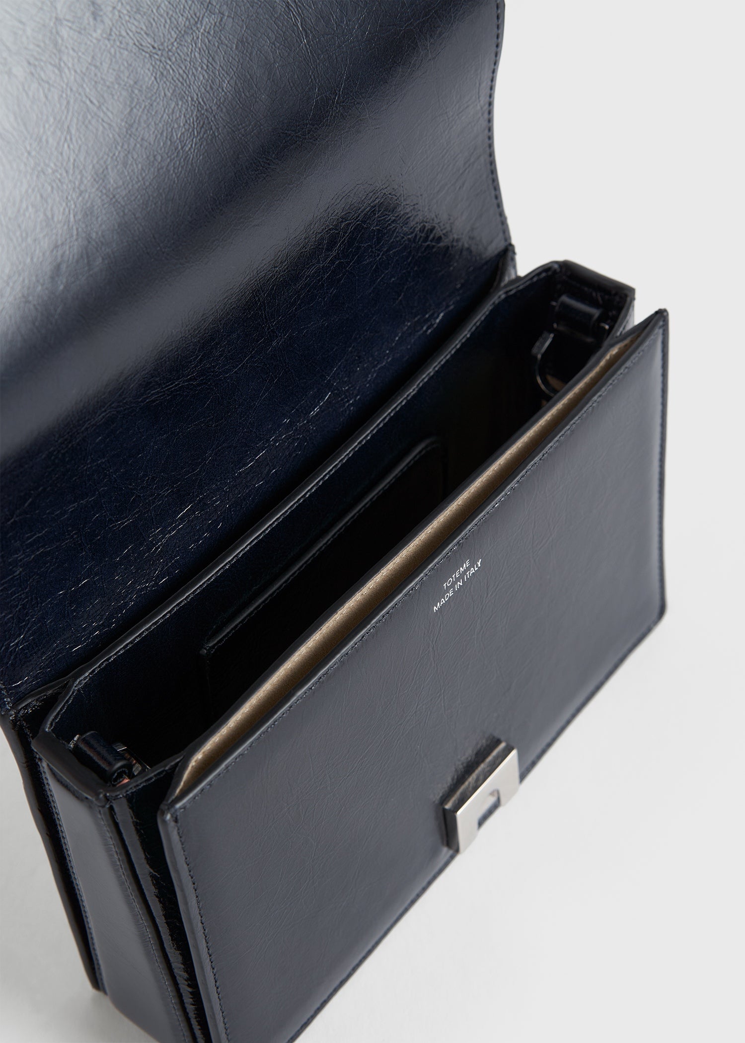 Mini T-flap naplack bag navy