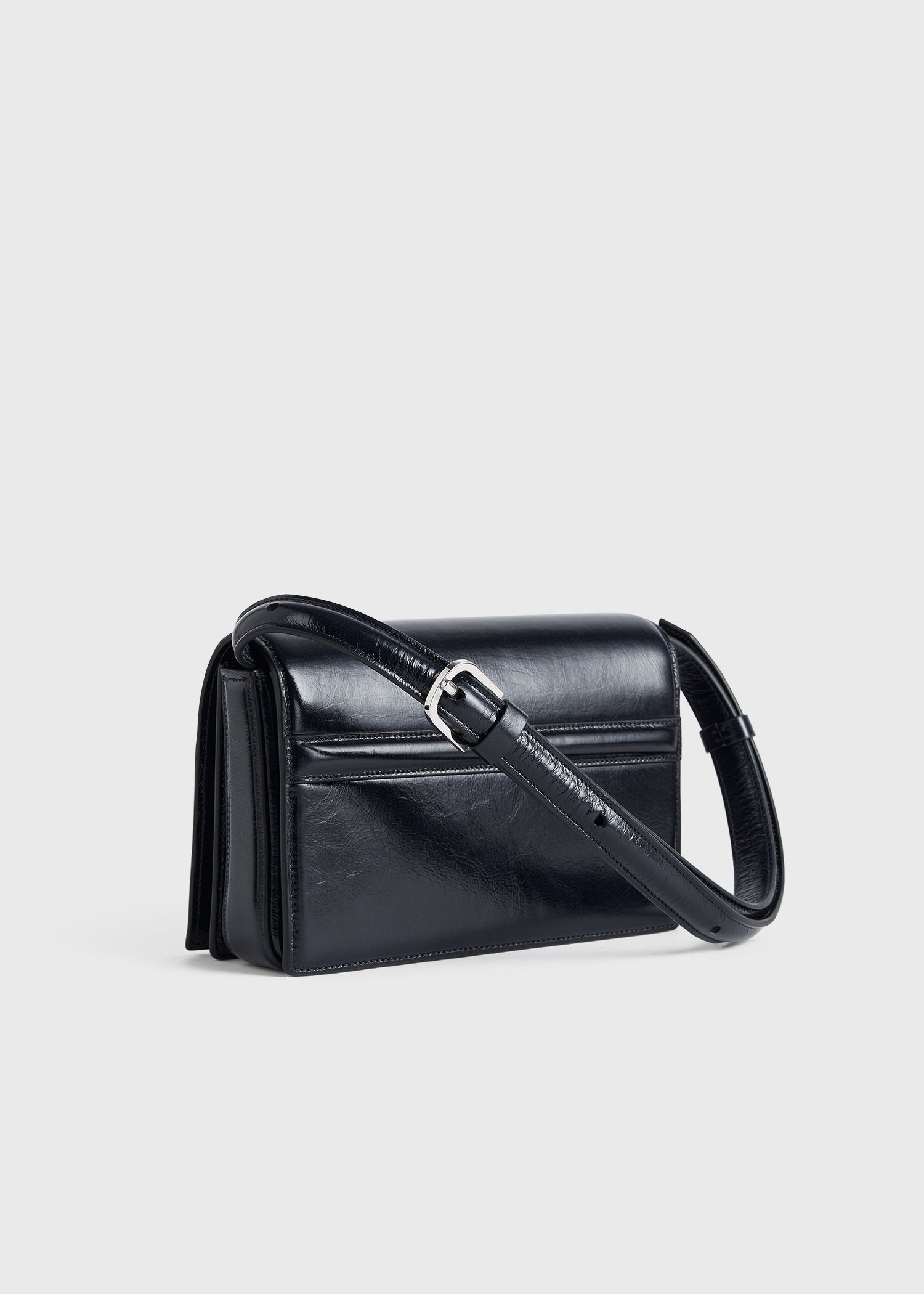 Mini T-flap naplack bag navy