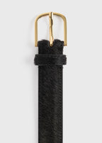 Pony hair belt black