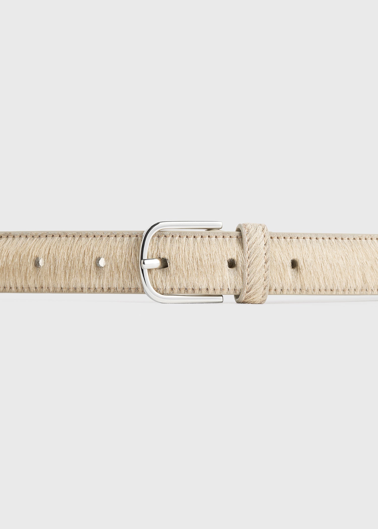 Pony hair belt sand
