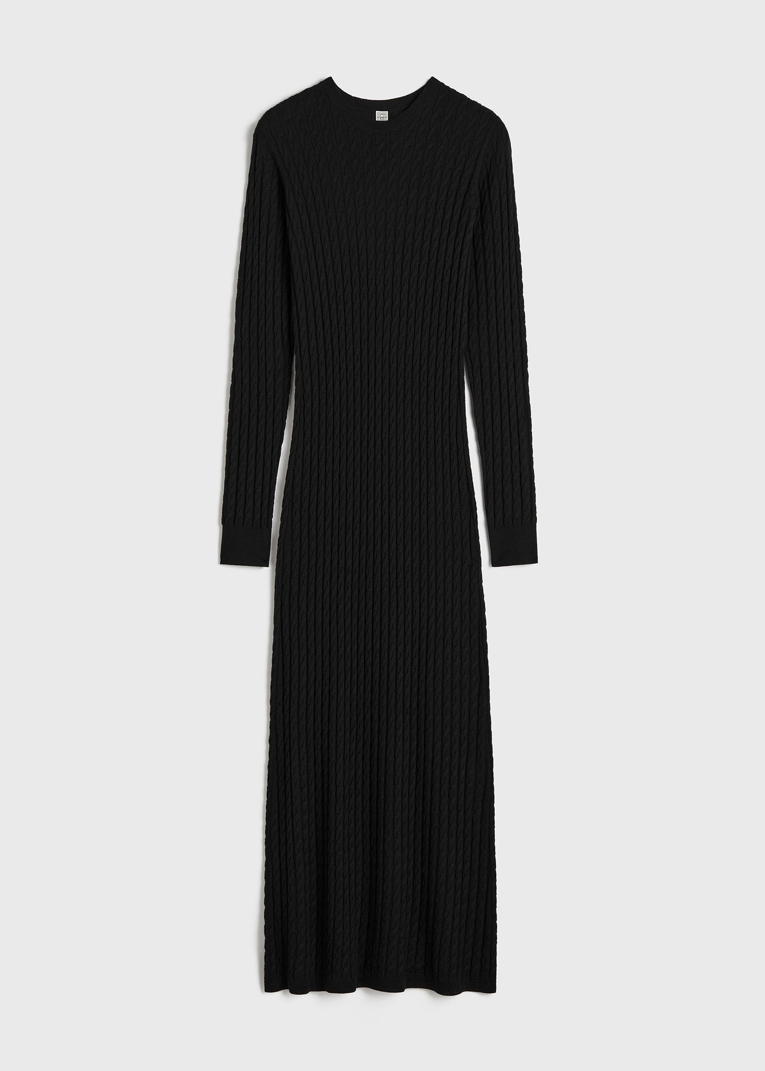 Cable knit dress black TOTEME Cable knit dress black TOTEME